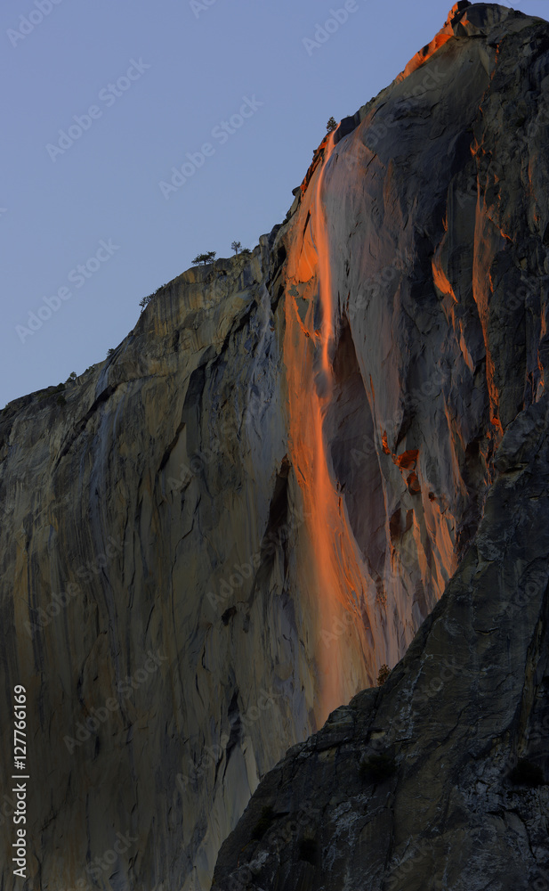 Horsetail Falls at Sunset, Yosemite
