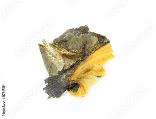 Fototapeta Naklejka Na Ścianę i Meble -  Dried fish isolated on white background