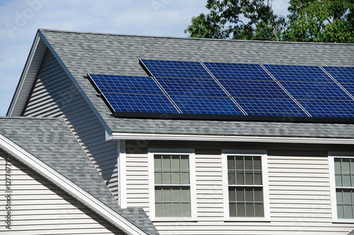 solar panel on the roof