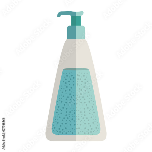 Bottle with dispenser for liquids vector illustration