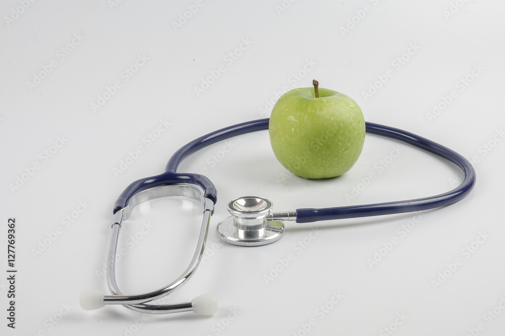 Grape and stethoscope. Medical concept Grape and stethoscope. Medical concept