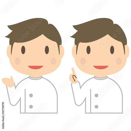 かわいい看護師 介護士　男性　案内と紹介