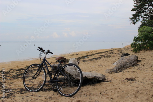 ビーチの自転車