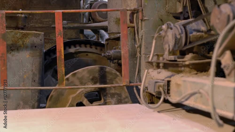 Industry. View of old operating equipment Industry. View of old operating equipment
