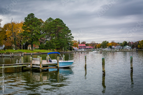 The harbor in St. Michaels, Maryland.