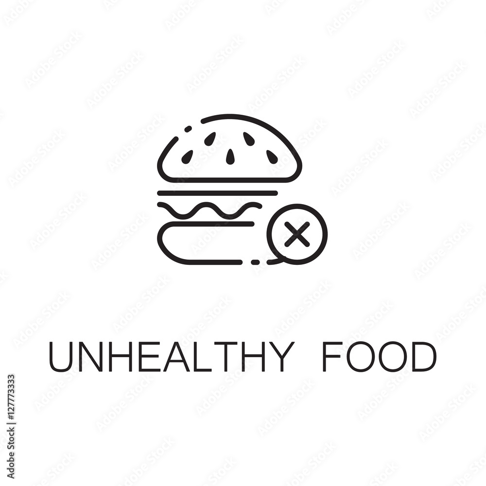 Burger flat icon. Burger flat icon.