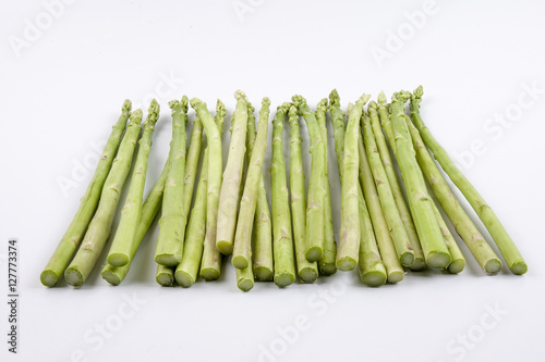 asparagus on white background.