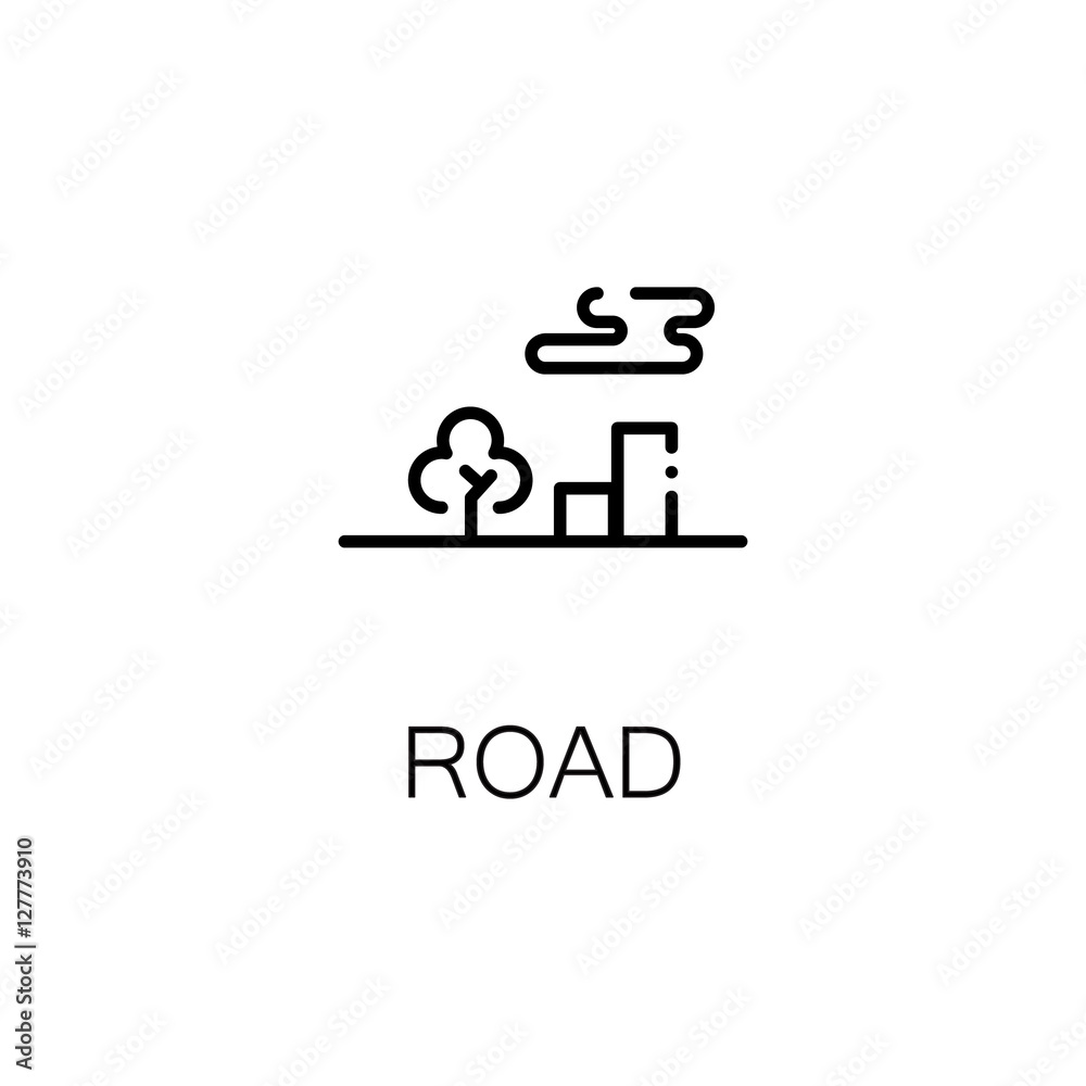 Road flat icon