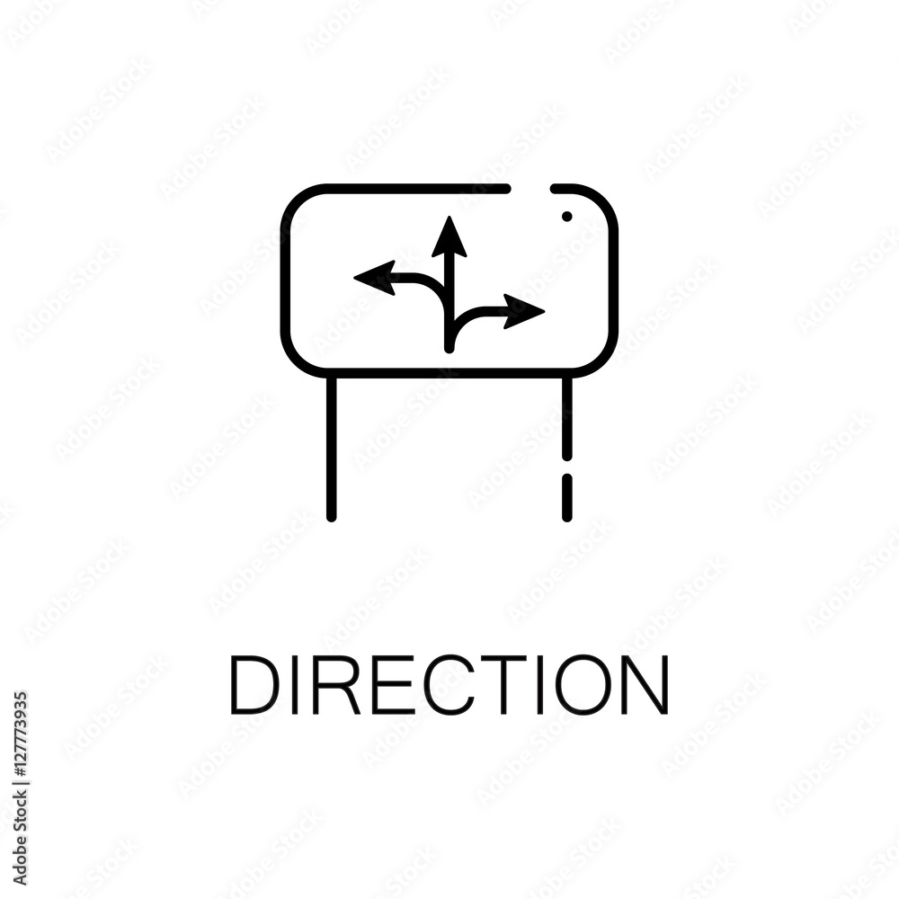 Direction flat icon Direction flat icon