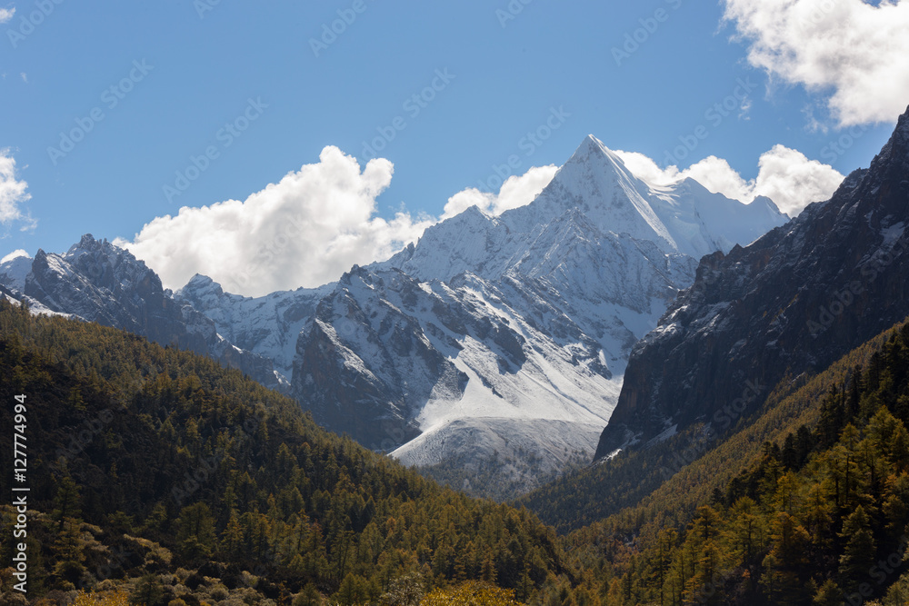 China Tibet Snow Mountain Peak