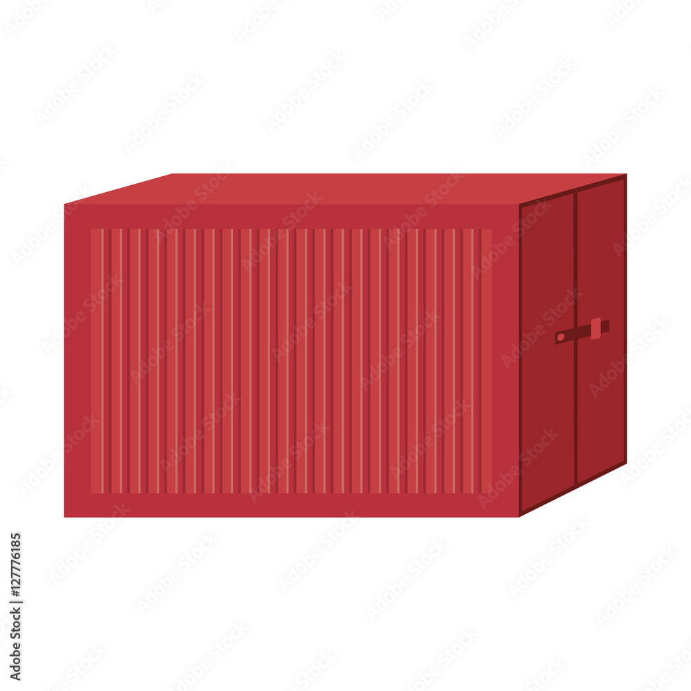cargo container for freight shipping vector illustration cargo container for freight shipping vector illustration