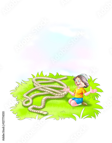 Boy with a rope