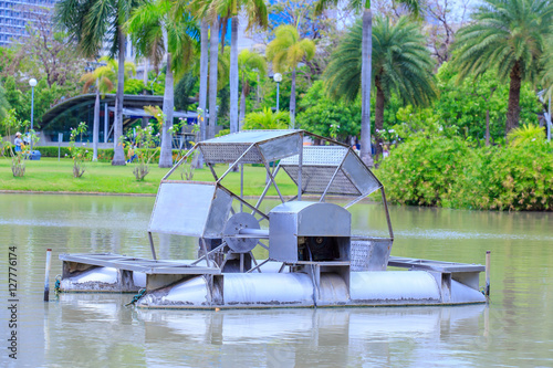 Water turbine - Chaipattana in the public park.