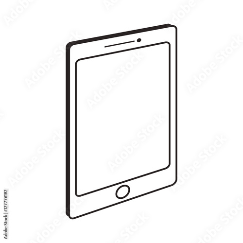 Tablet icon. Device gadget technology and electronic theme. Isolated design. Vector illustration