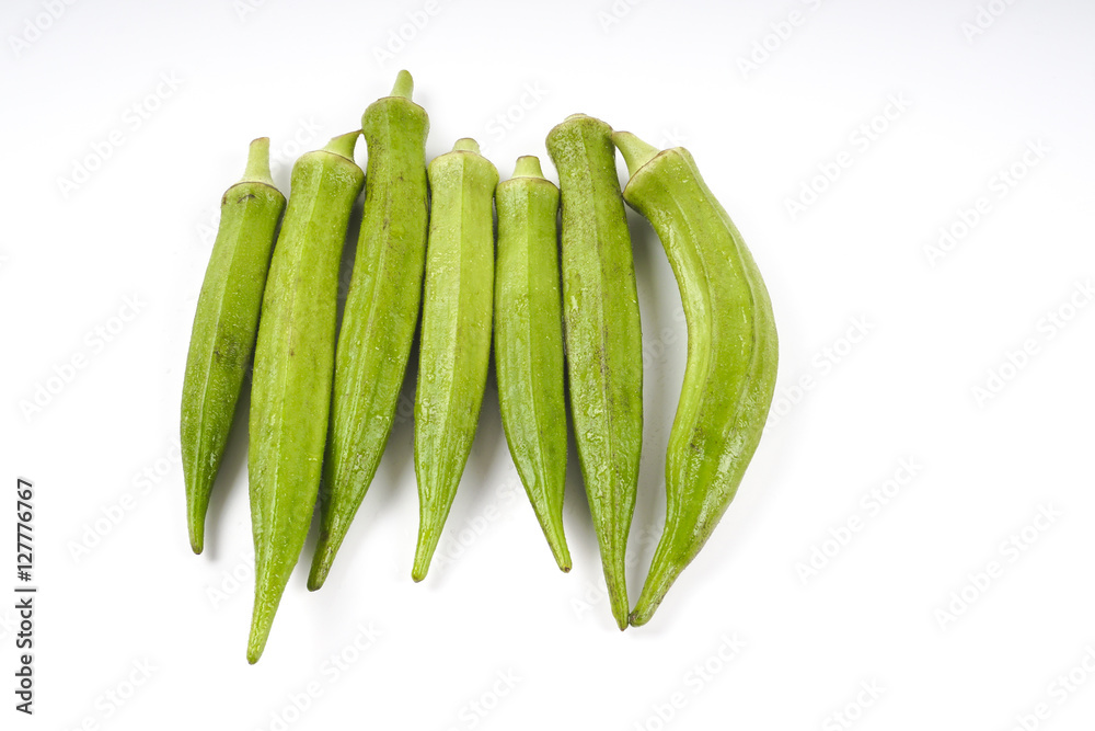 Lady fingers isolated on white. Lady fingers isolated on white.