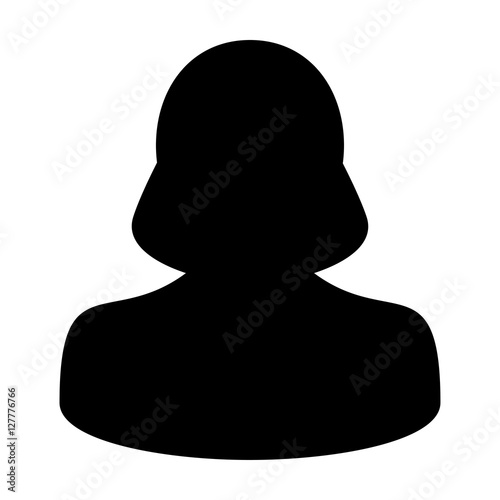 Human, Woman, Person, Avatar, User Profile Vector Icon illustration
