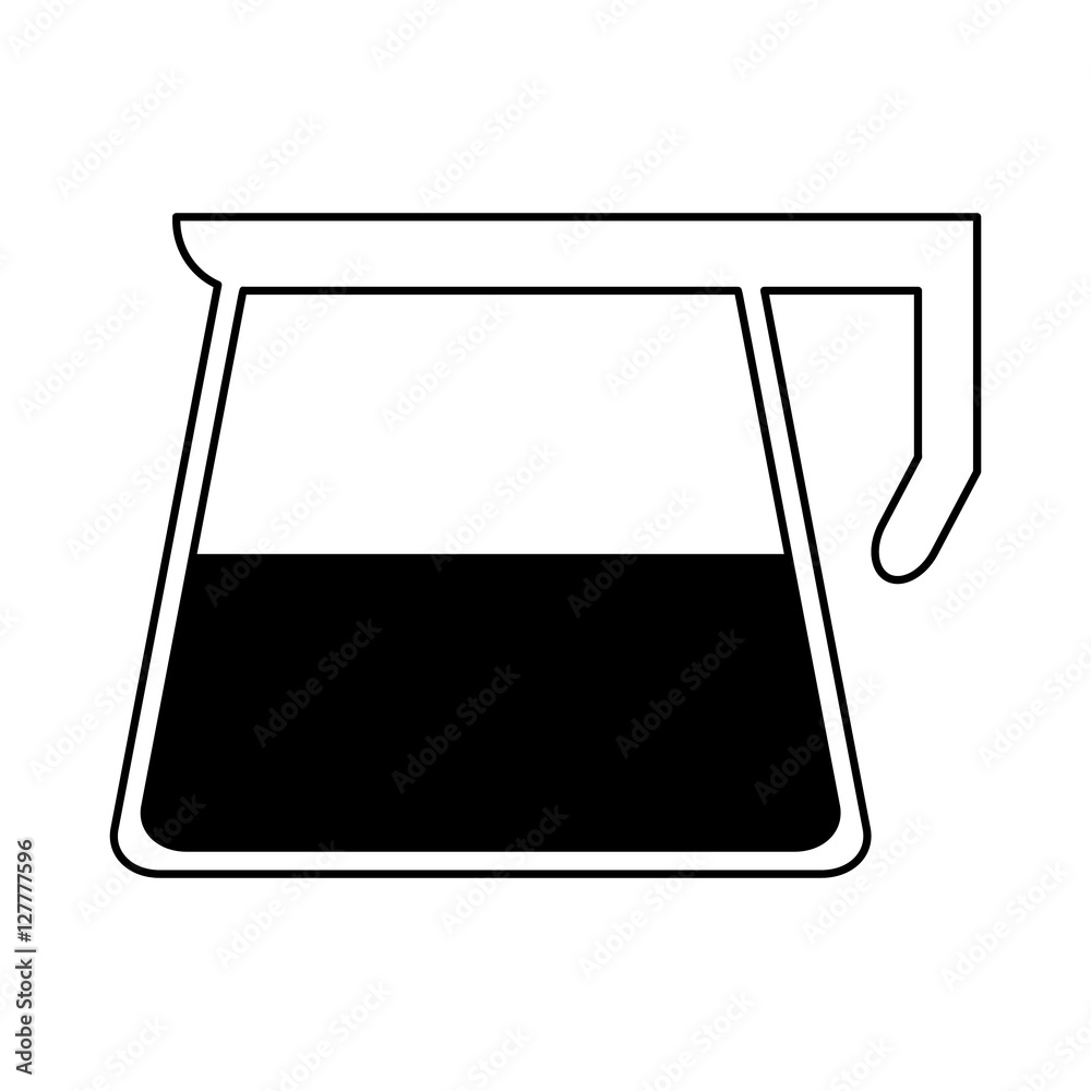 Coffee pot icon. Coffee time drink breakfast and beverage theme. Isolated design. Vector illustration Coffee pot icon. Coffee time drink breakfast and beverage theme. Isolated design. Vector illustration
