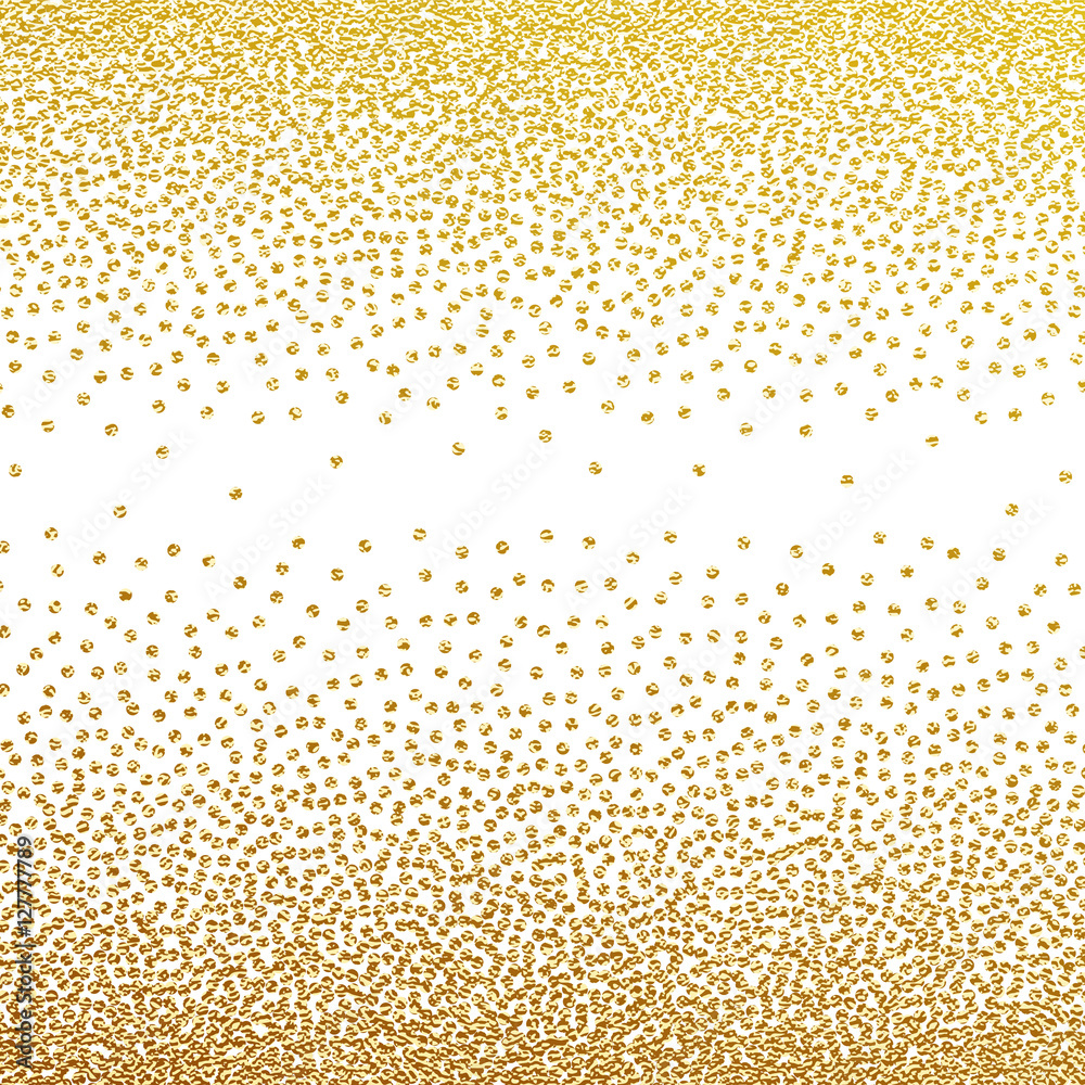 Abstract golden particles pattern