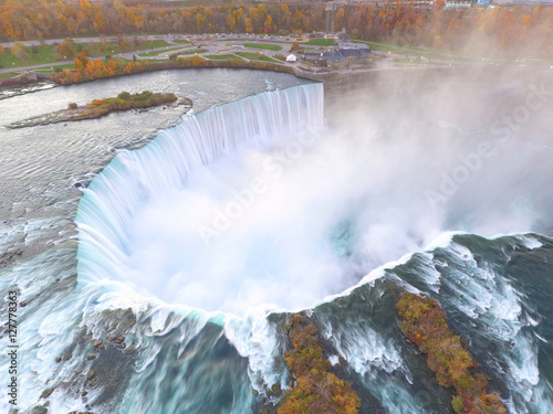 Aerial photo Niagara Falls New York
