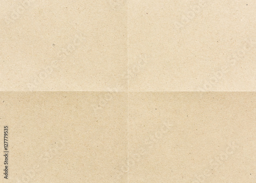 folded for four part brown paper background