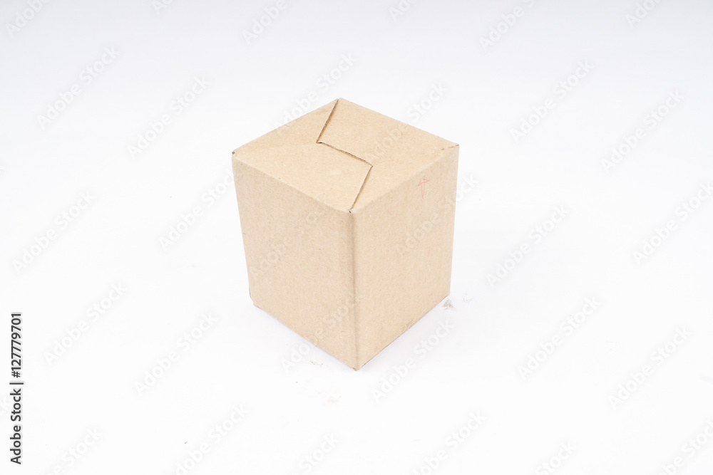 small box isolated on white small box isolated on white