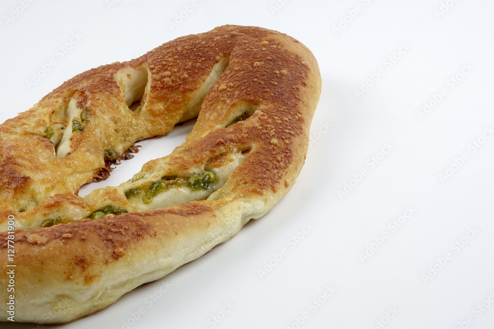 sweet bread with raisin isolated on whie sweet bread with raisin isolated on whie