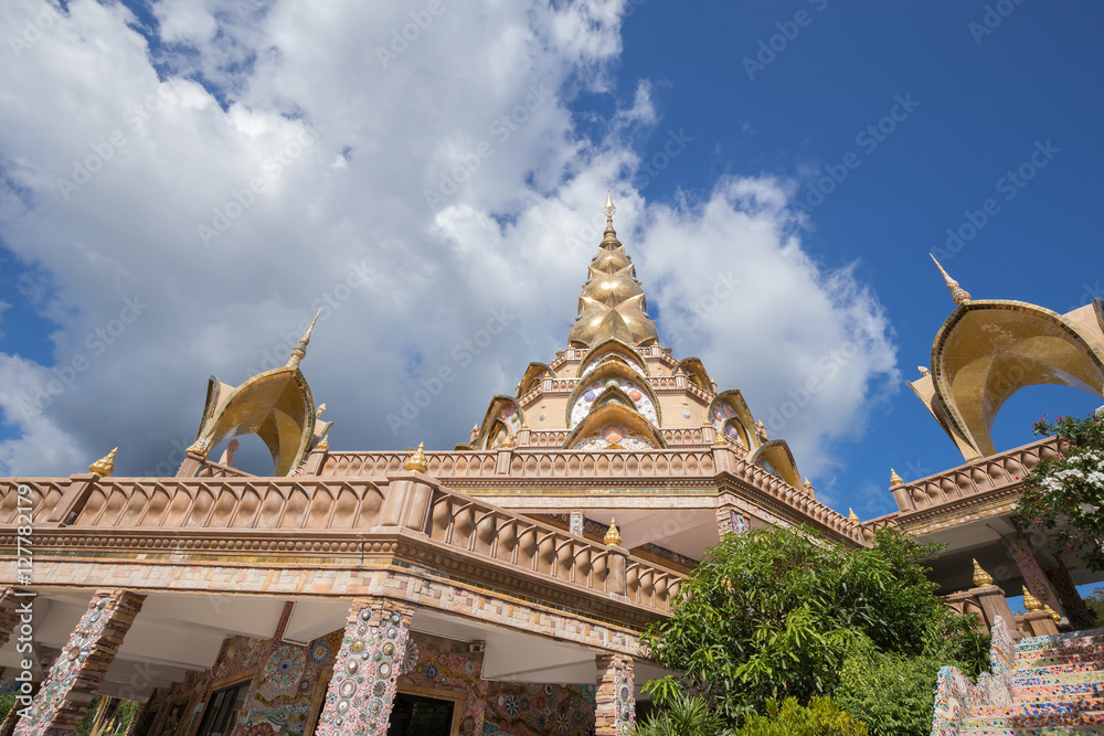 gold pagoda in Wat Phra That Pha Son Kaew Temple, Thailand gold pagoda in Wat Phra That Pha Son Kaew Temple, Thailand
