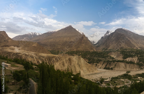 Panorama of Karimabad and Hunza valley, Gilgit-Baltistan, Pakistan