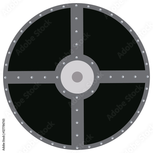 Viking shield vector