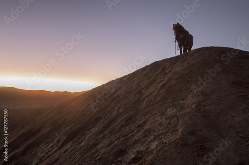 People and lifestyle at Bromo Mount  Indonesia