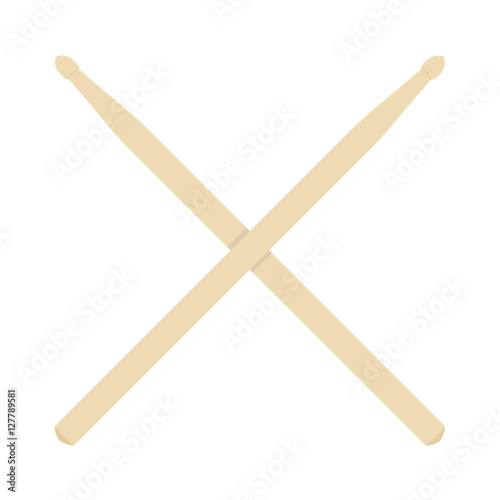 Wooden crossed drumstick
