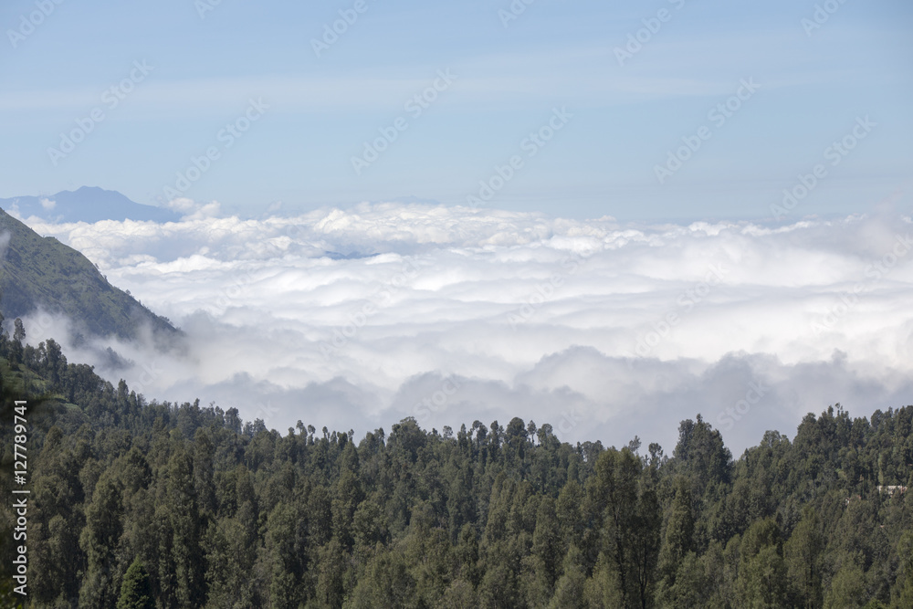 General landscape around Mt Bromo, Indonesia