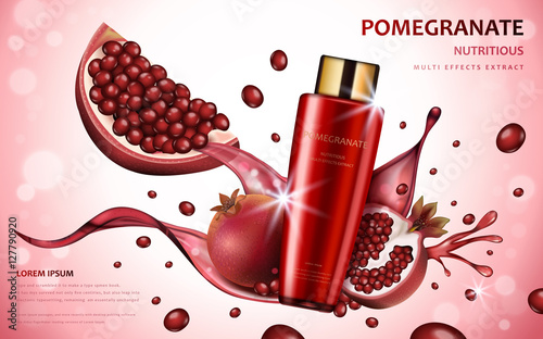 Pomegranate cream ads