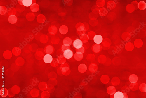 Abstract bokeh background in shades of red