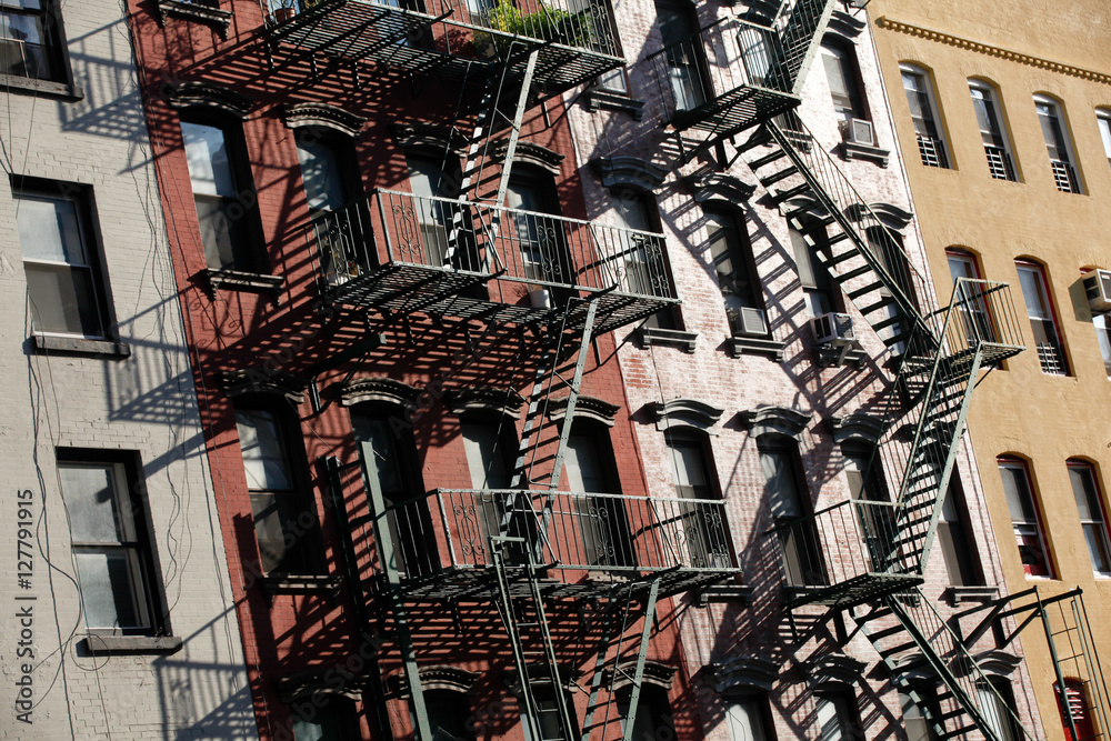 Naklejka premium Escalier sur une façade