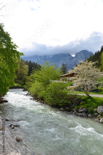 river in alps