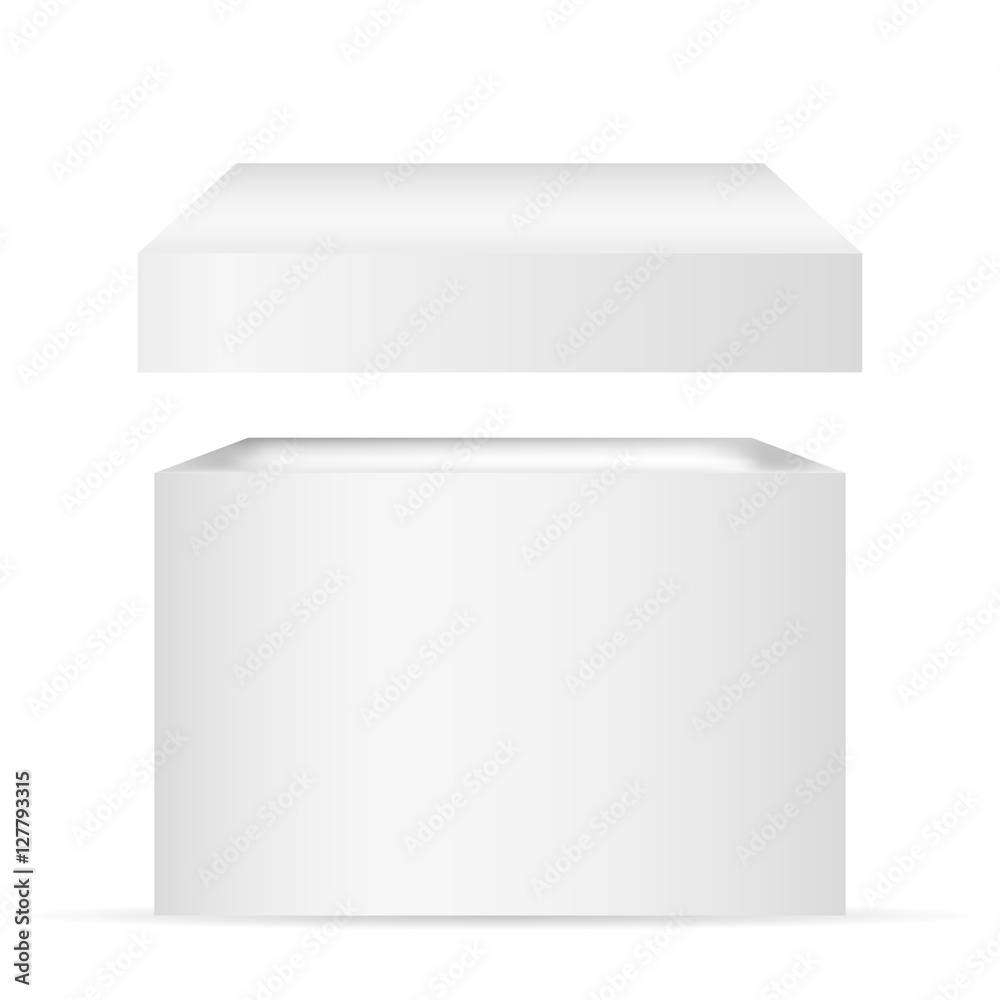 Gift in a box on white background Gift in a box on white background