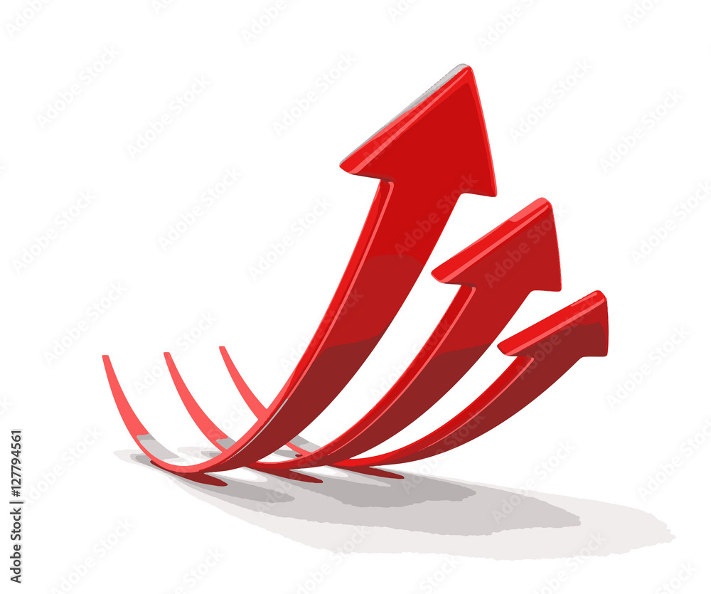 Arrows up. Image with clipping path Arrows up. Image with clipping path
