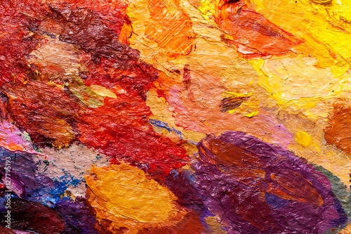 abstract oil paint texture on canvas, background photo