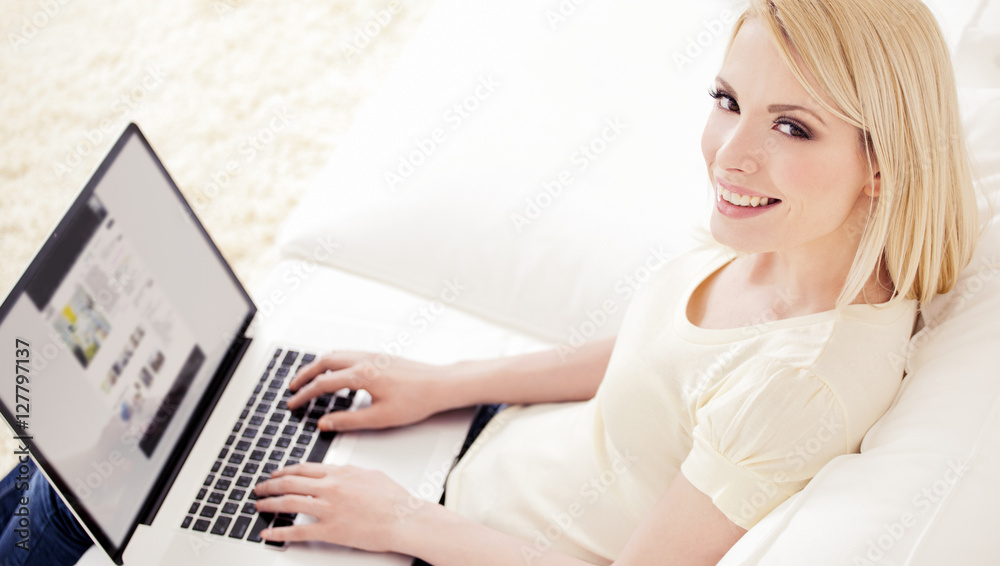 Fototapeta premium Working at Home