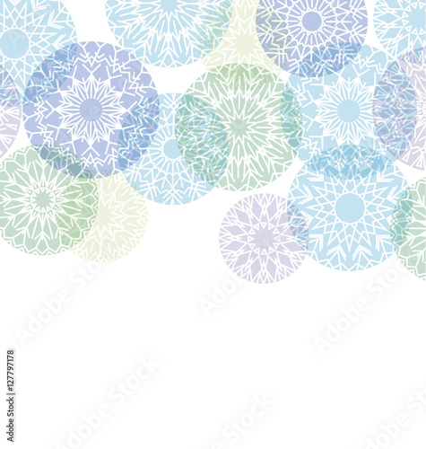 abstract snowflakes backgro...