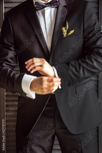 elegant groom