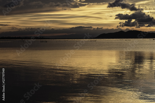Sunrise and sunset landscape