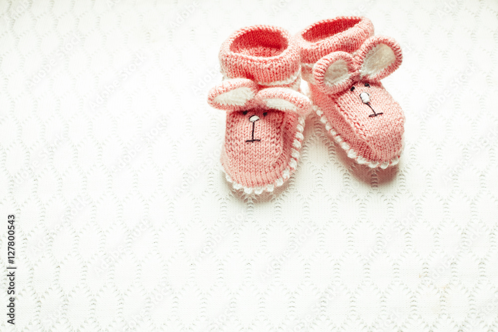 Knitted baby booties Knitted baby booties