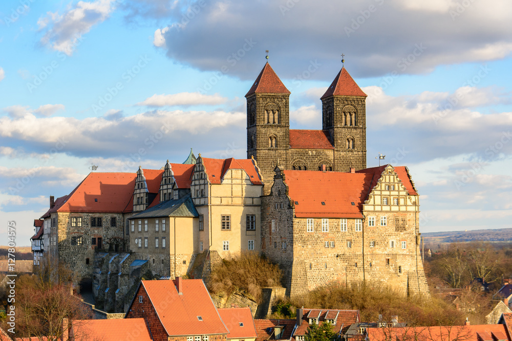 amazing abbey views at quedlinburg, germany