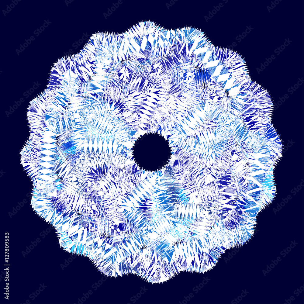 Snowflake on dark background Snowflake on dark background