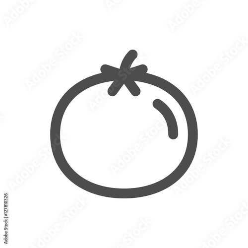vector tomato linear icon symbol