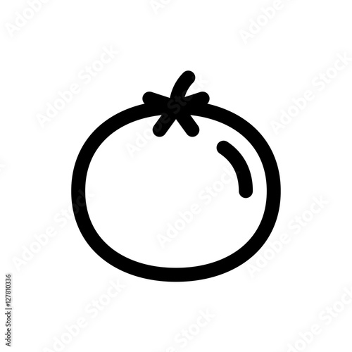 vector tomato linear icon symbol