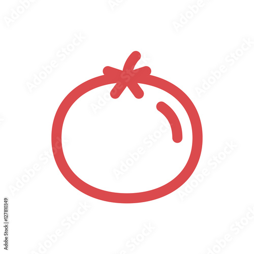 vector tomato linear icon symbol