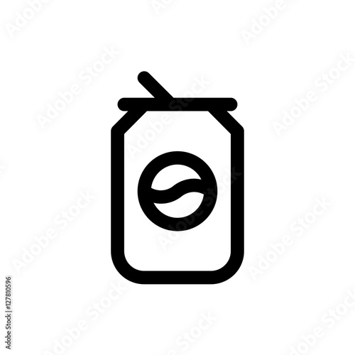 vector soda linear icon symbol